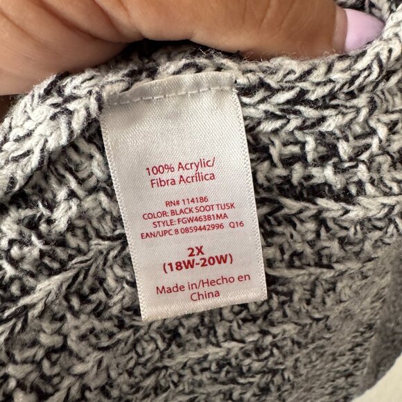 Faded Glory Knit Button Up Long Cardigan Size 2X - Picture 9 of 9